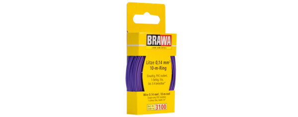 Brawa 3100 <br>Litze 0,14mm² 10m Ring li | 3100