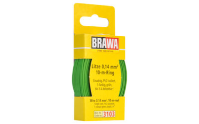 Brawa 3103 Litze 0,14mm² 10m Ring gn