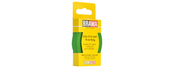 Brawa 3103 <br>Litze 0,14mm² 10m Ring gn | 3103