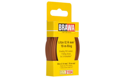 Brawa 3104 Litze 0,14mm² 10m Ring br