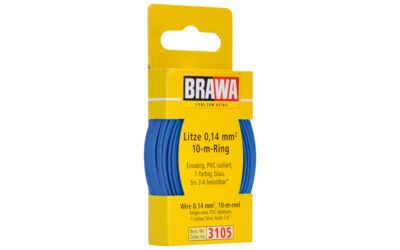 Brawa 3105 Litze 0,14mm² 10m Ring bl