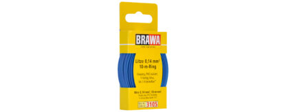 Brawa 3105 <br>Litze 0,14mm² 10m Ring bl | 3105