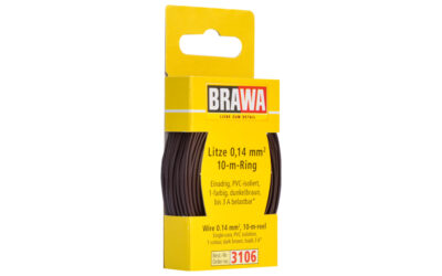 Brawa 3106 Litze 0,14mm² 10m Ring dbr