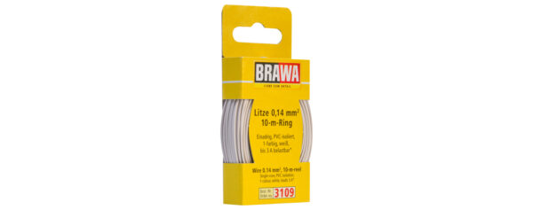 Brawa 3109 <br>Litze 0,14mm² 10m Ring ws | 3109