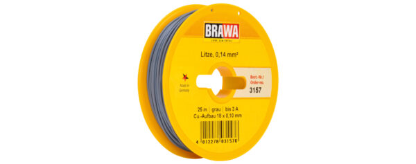 Brawa 3157 <br>Schaltlitze 0,14mm² 25m gr | 3157