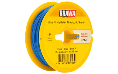 Brawa 3213 Einzelader 0,25mm² 25m bl