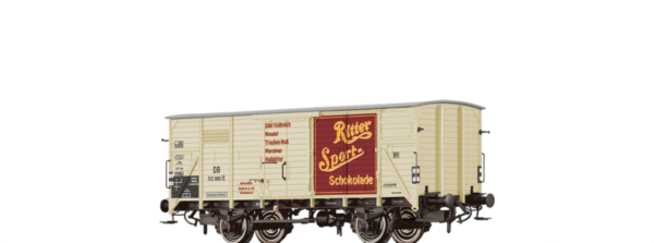 Brawa 49856 <br>H0 GEDECKTER GÜTERWAGEN G10 "RITTER SPORT" DER DB | 49856