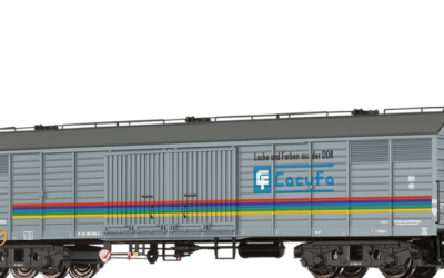 Brawa 50401 H0 GEDECKTER GÜTERWAGEN GAGS-V „LACUFA” DER DR