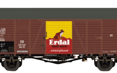 Brawa 47964 H0 Gedeckter Güterwagen Gms30 „Erdal“, DB, Ep. III