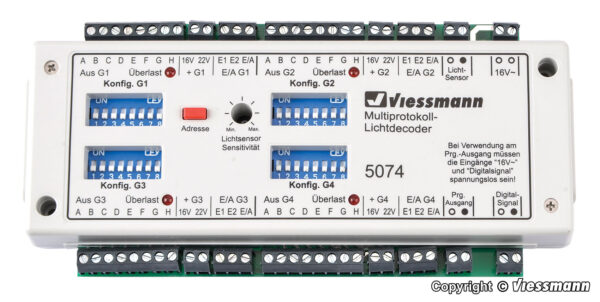 Viessmann 5074 <br>Multiprotokoll-Lichtdecoder | 5074