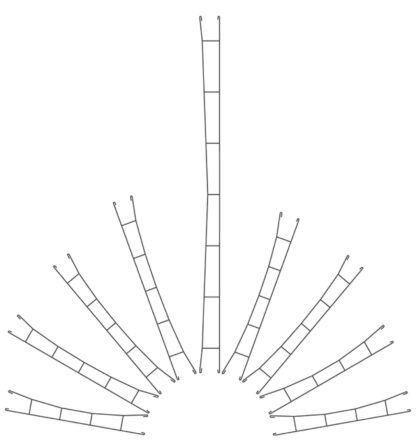 Viessmann 4134 <br>H0 Fahrdraht 140 mm 5 Stück Oberleitung | 4134 1
