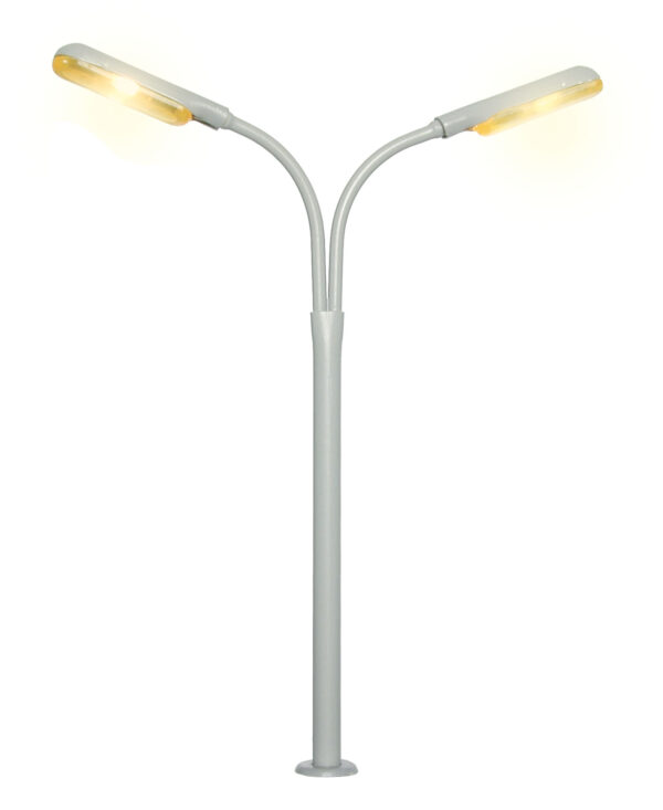 Viessmann 6096 <br>H0 Peitschenleuch doppelt, LED gelb | 6096 1 scaled