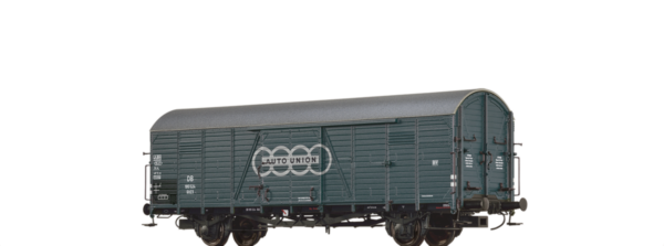 Brawa 50470 <br>GEDECKTER GÜTERWAGEN GLR 23 "AUTO UNION" DER DB | 50470