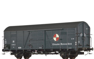 Brawa 50476 GEDECKTER GÜTERWAGEN GLTU „EISENACHER MOTORENWERKE“ DER DR