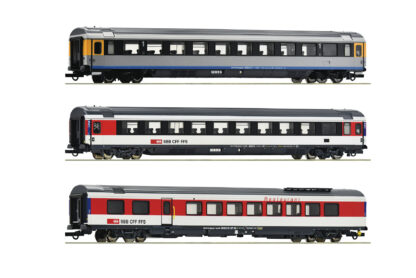 Roco 74021 <br>3-tlg. Set 1: EuroCity-Wagen EC 7, SBB | Roco 74021