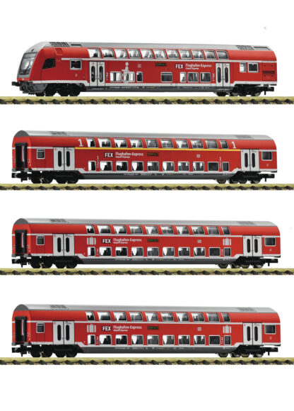 Fleischmann 881916 <br>4-tlg. Set: Doppelstockwagen „FEX“, DB AG | Fleischmann 881916