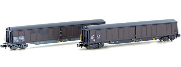 Hobbytrain H23440 <br>2-tlg. Set Schiebewandwagen Habils SBB mit Alterung | H23440