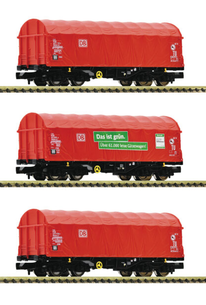 Fleischmann 6660014 <br>3-tlg. Set: Schiebeplanenwagen, DB AG | Fleischmann 6660014