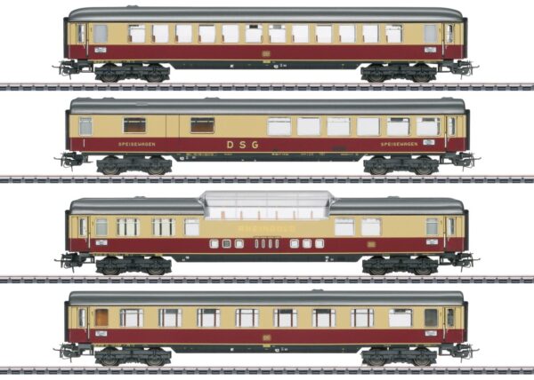 Märklin 40851 <br>Rheingoldwagen-Set "Tin Plate", DB, Ep. III | 40851