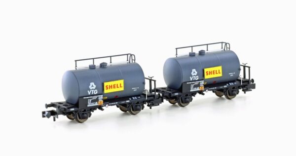 Hobbytrain H24831 <br>2er Set Leichtbau-Kesselwagen "SHELL", DB / VTG, Ep. IV | H24831