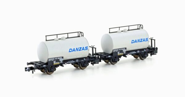 Hobbytrain H24834 <br>2er Set Leichtbau-Kesselwagen "Danzas", DB, Ep. IV | H24834