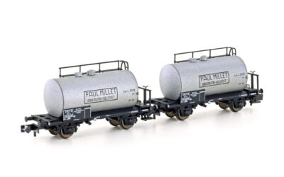 Hobbytrain H24852 2er Set Leichtbau-Kesselwagen „Millet“, SNCF, Ep. III