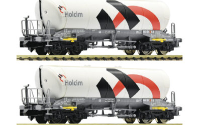 Fleischmann 848901 2-tlg. Set: Silowagen, Holcim/Wascosa