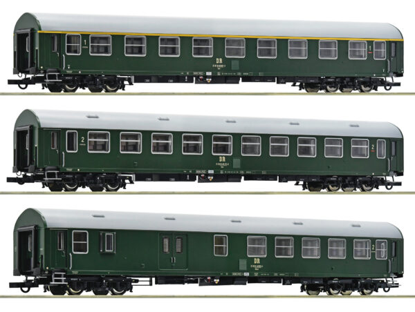 Roco 6200028 <br>3-tlg. Set 1: Reisezugwagen, DR | Roco 6200028