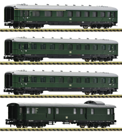 Fleischmann 6260004 <br>4-tlg. Set: Schnellzuges / Schürzenwagen DB | Fleischmann 6260004