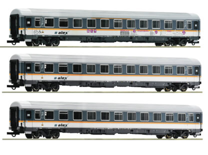 Roco 74018 <br>3-tlg. Set: Eurofima-Wagen, alex | Roco 74018