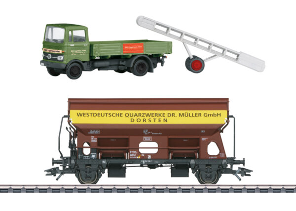 Märklin 46302 <br>Wagen Westdeutsche Quarzwerke Schwenkdachwagen Tdgs | 46302