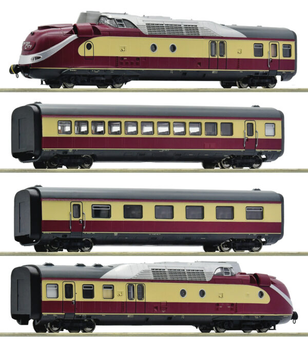 Roco 7720002 <br>4-tlg. Set: Gasturbinentriebzug BR 602, DB | Roco 7710002