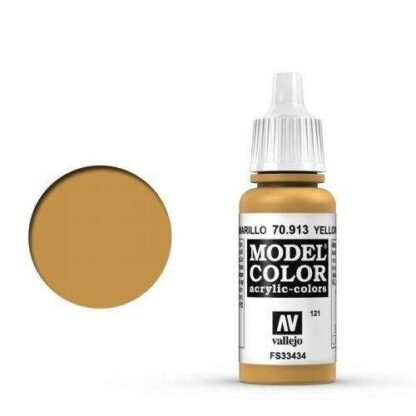 Vallejo 70.913 <br>Ockergelb, matt, 17 ml | vallejo model color 121 ockergelb yellow ochre 70913 17ml