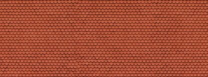 Noch 56690 <br>3D-Kartonplatte Biberschwanz rot 250mm x 125mm | 56690