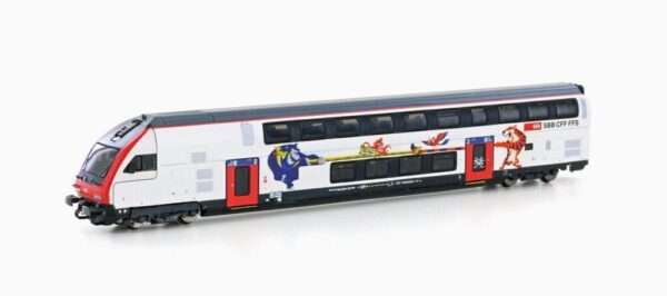 Hobbytrain H25123 <br>IC2020 DOSTO-STEUERWAGEN, 2.KL SBB, EP.VI, REFIT | H25123 4 1024x454 1