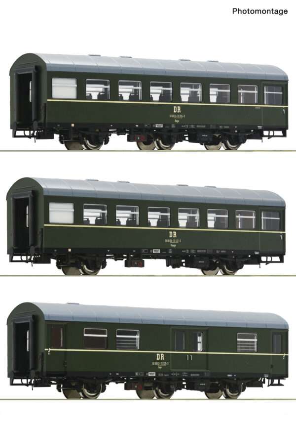 Roco 6200009 <br>3-tlg. Set 1: Personenzug, DR | Roco 6200009