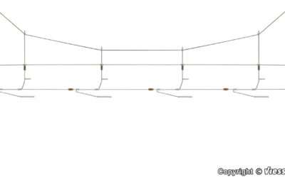 Viessmann 4363 N Quertragwerk über 4 Gleise Höhe 96 mm Oberleitung