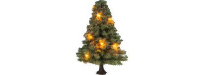 Noch 22111 <br>Weihnachtsbaum beleuchtet 5cm hoch 10 LED Fertigmodell | 22111